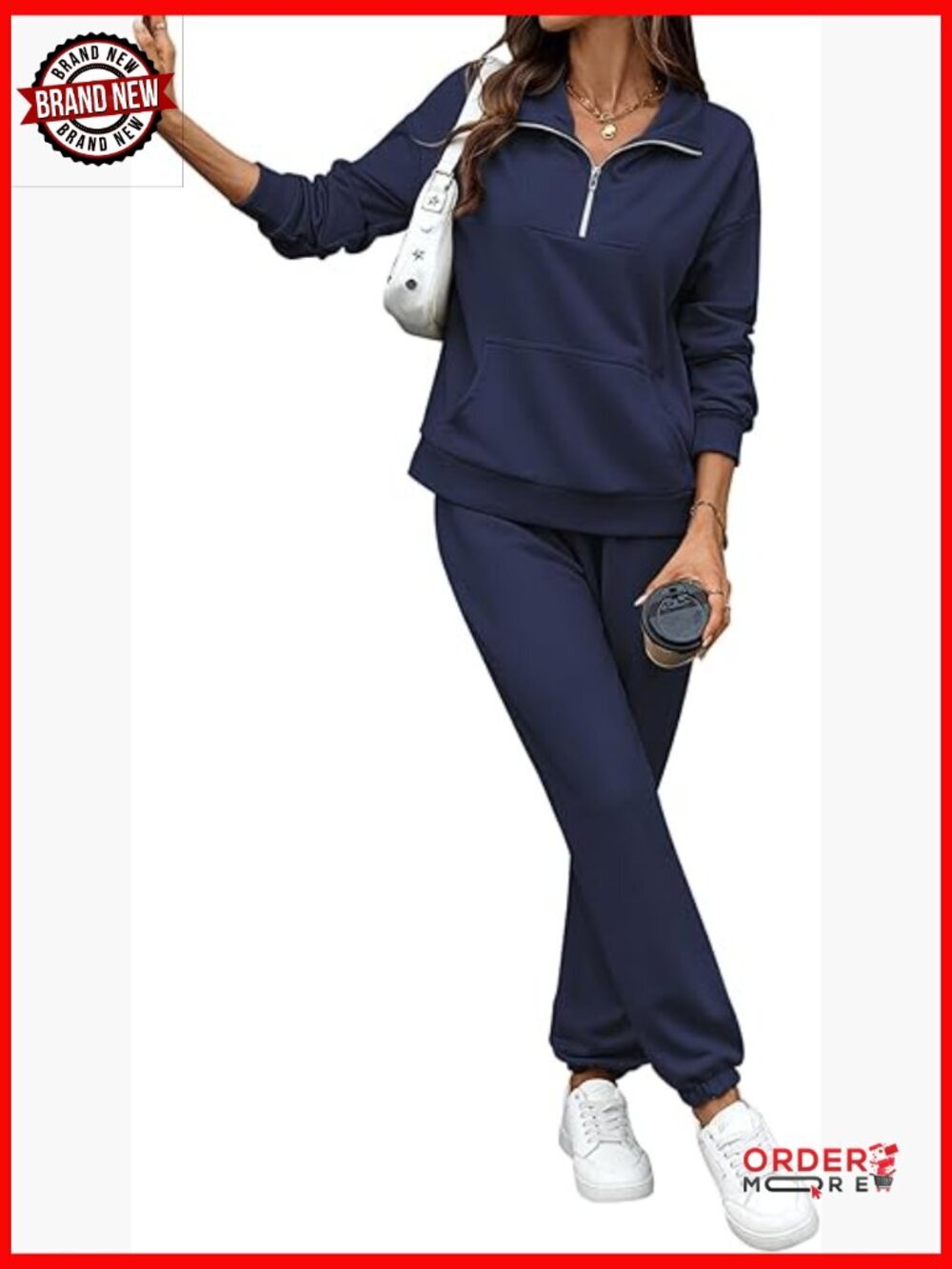 Cozy 2 Piece Lounge Set Sweatshirt Jogger Tracksuit